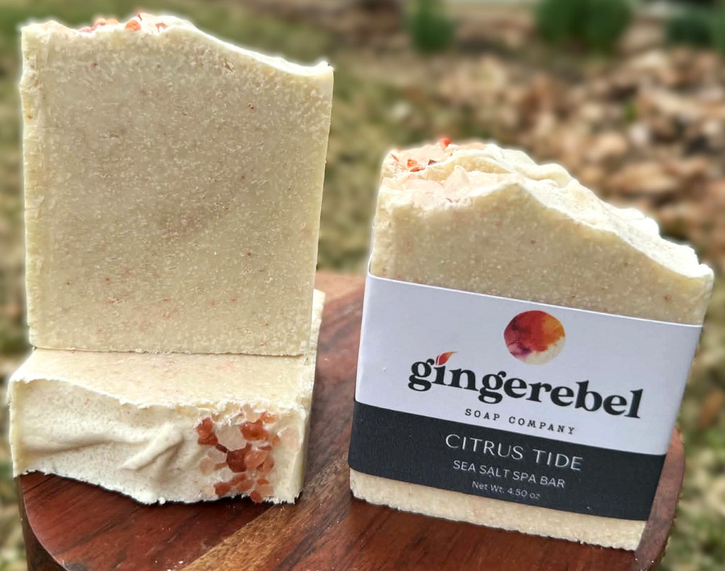 3 bars of sea salt soap